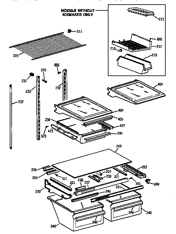Shelf parts