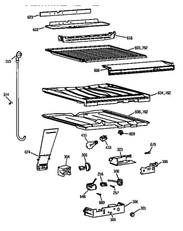 Compartment separator parts