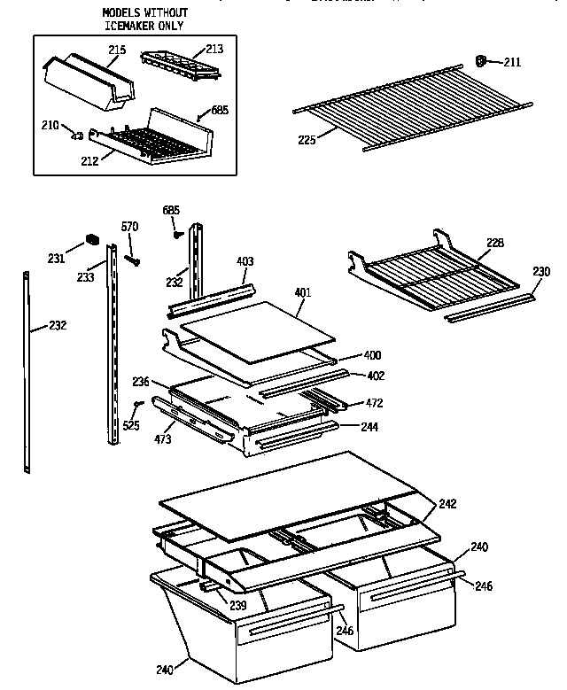 Shelf parts