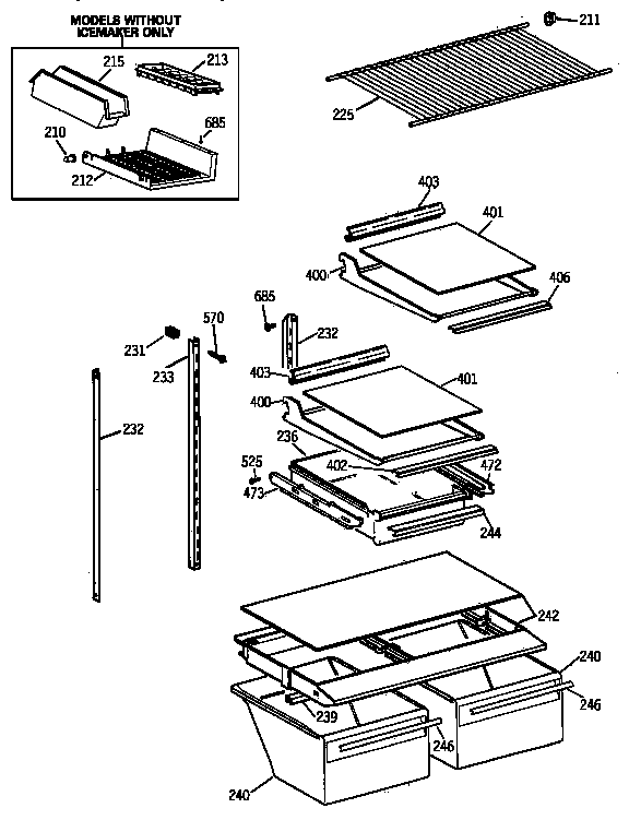 Shelf parts