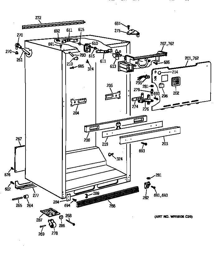 Cabinet parts