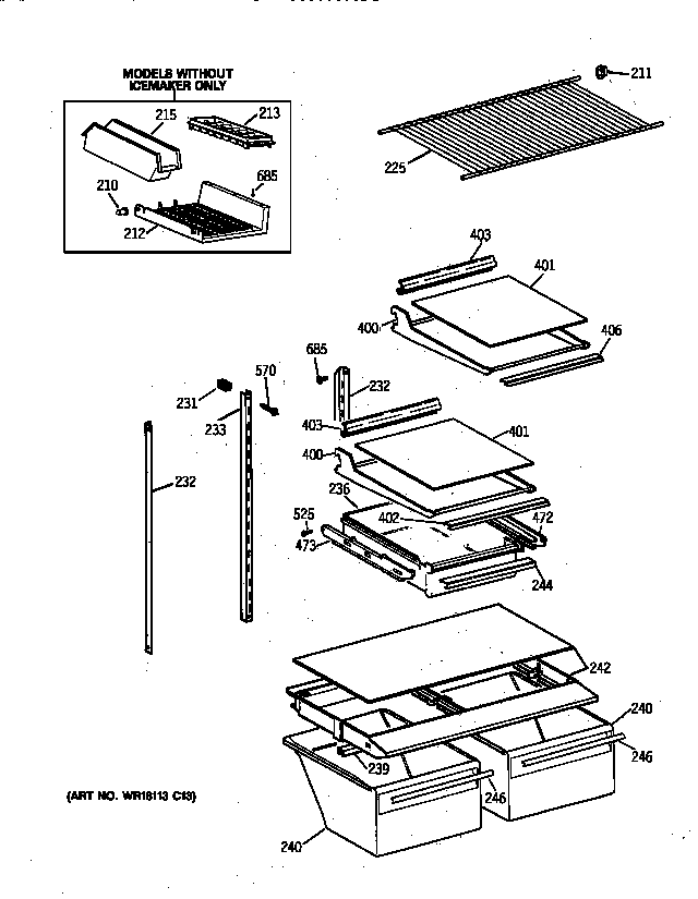 Shelf parts