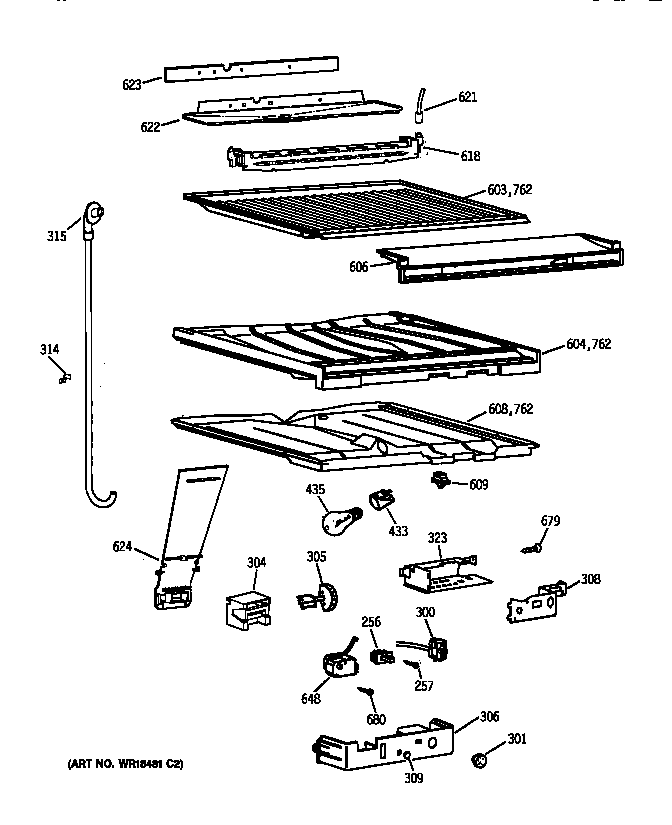 Compartment separator parts