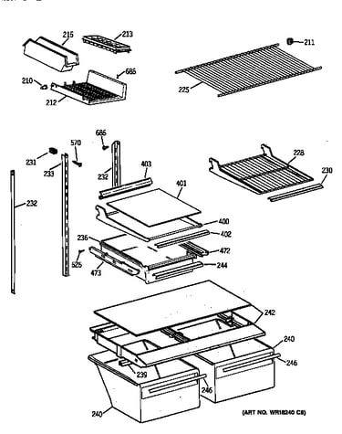 Shelf parts