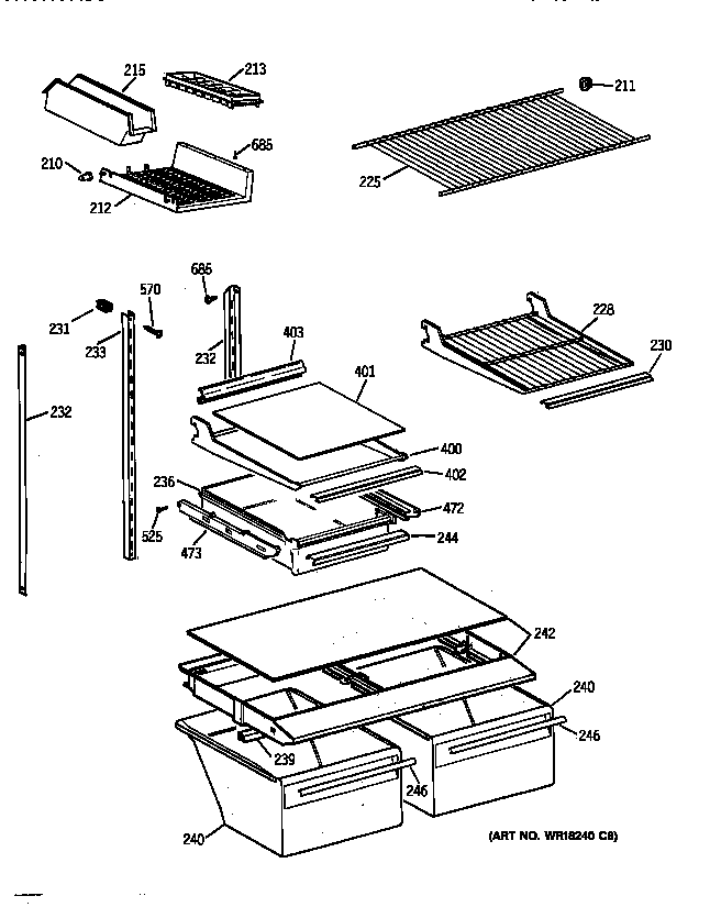 Shelf parts