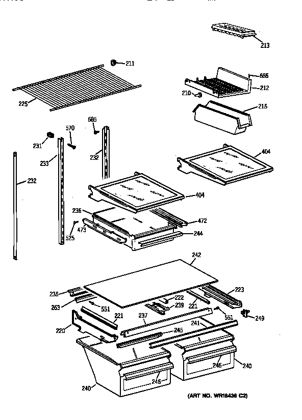 Shelf parts