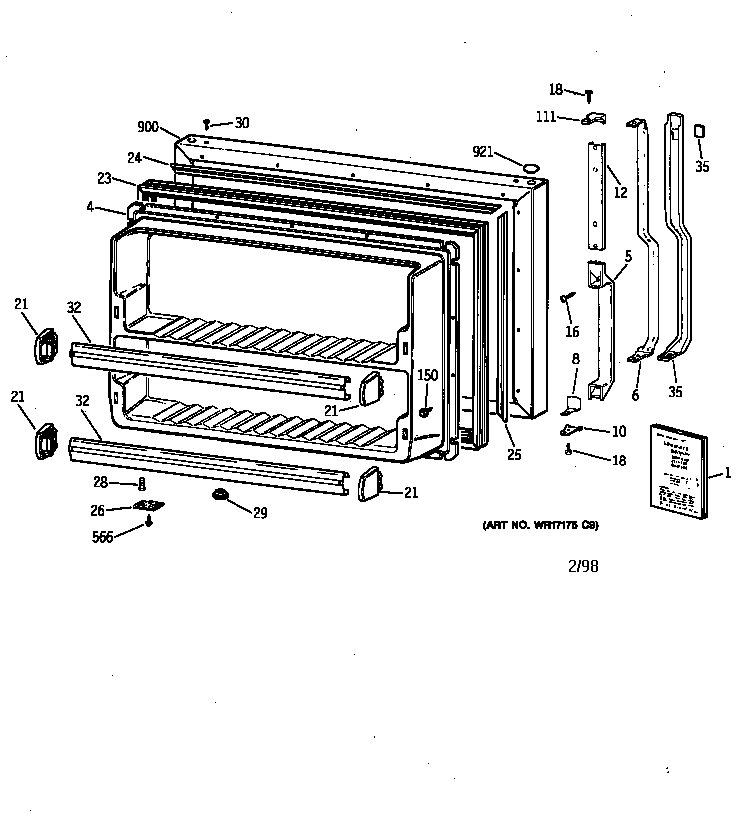 FREEZER DOOR