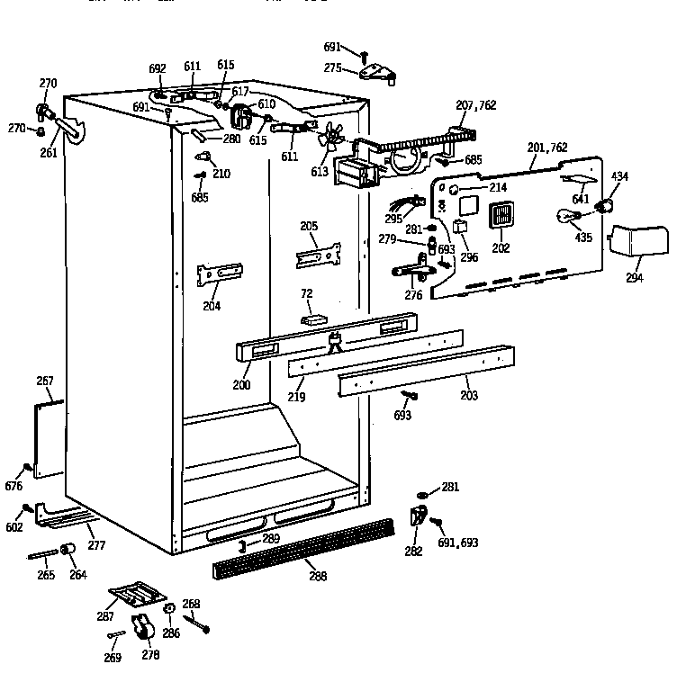 Cabinet parts