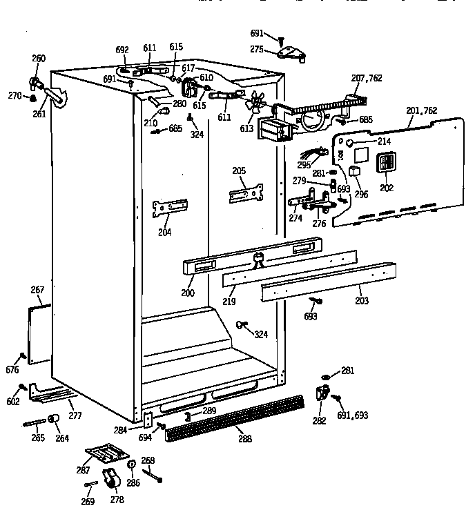 Cabinet parts