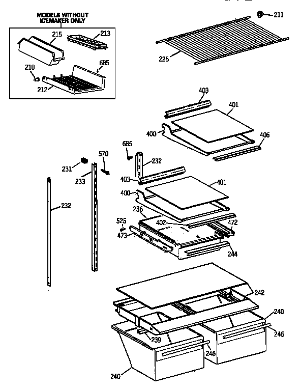 Shelf parts