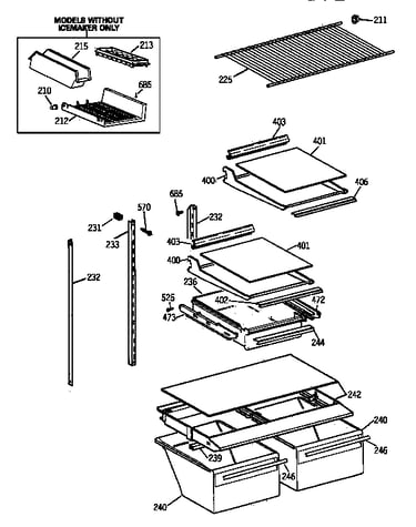 Shelf parts