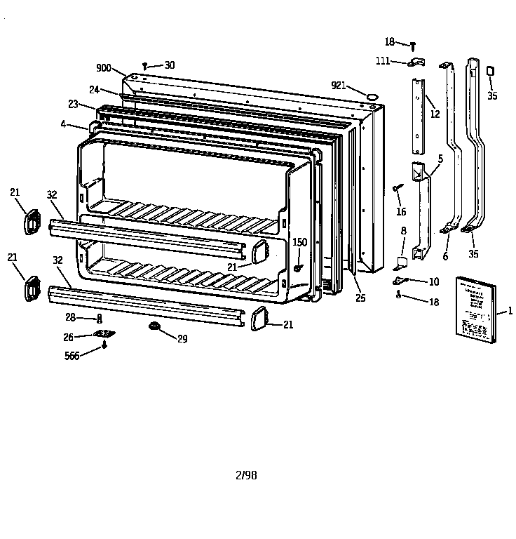 FREEZER DOOR
