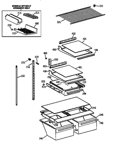 Shelf parts