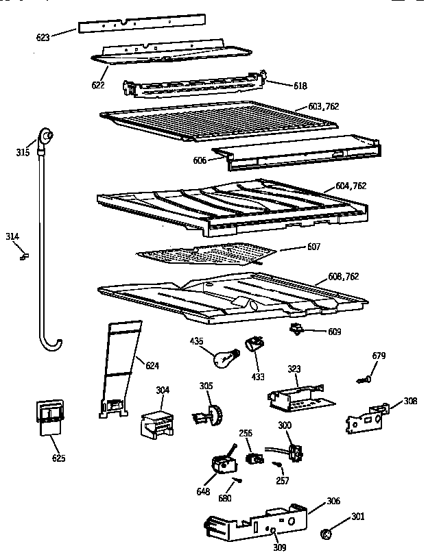 COMPARTMENT SEPARATOR PARTS