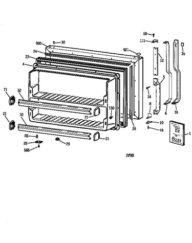 Freezer door