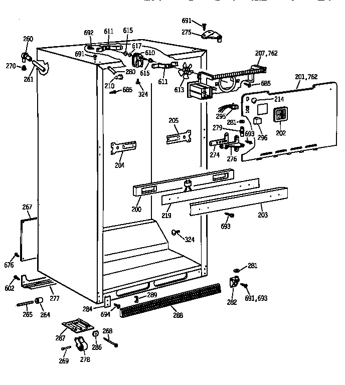 Cabinet parts