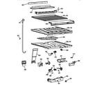 GE TBT21DAXTRAA compartment separator parts diagram