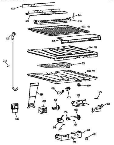 Compartment separator parts