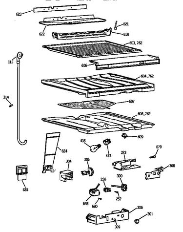 Compartment separator parts