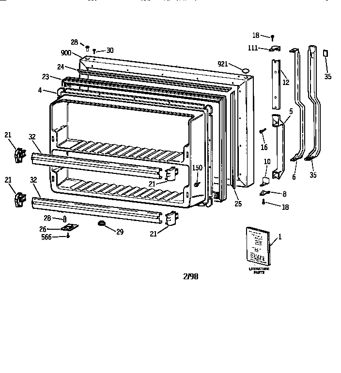 Freezer  door