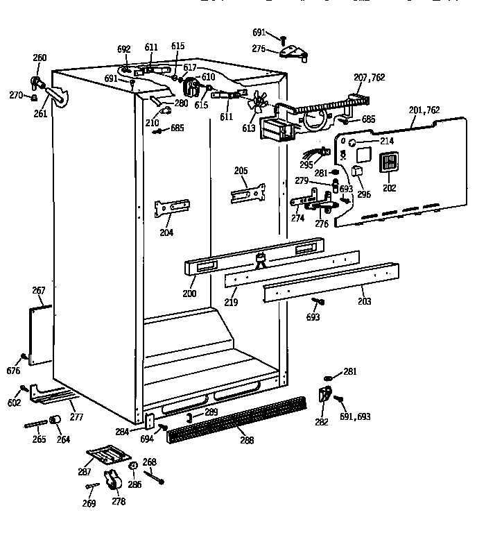 Cabinet parts