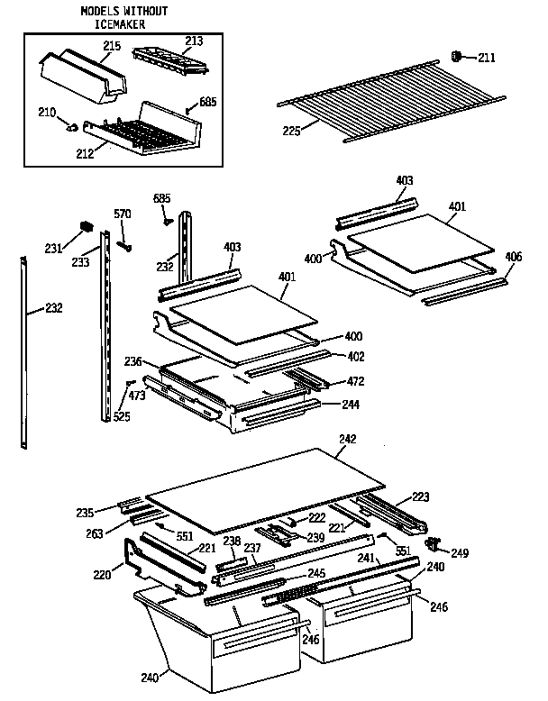 Shelf parts