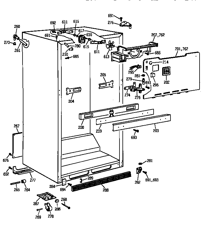 Cabinet parts