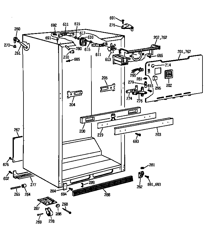 Cabinet parts