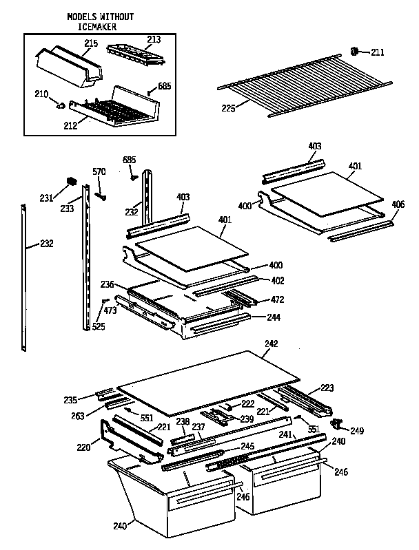 Shelf parts