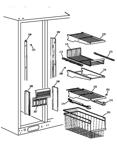 Freezer shelves