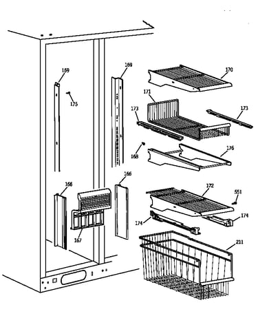 Freezer shelves