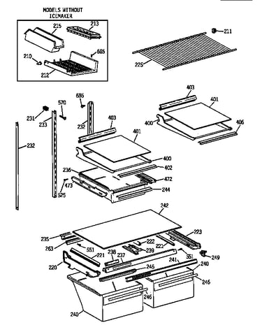 Shelf parts