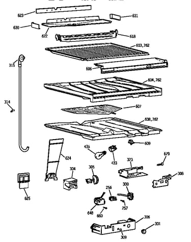 Compartment separator parts
