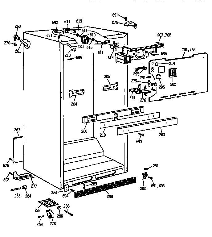 Cabinet parts