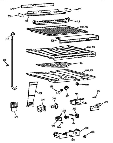 Compartment separator parts