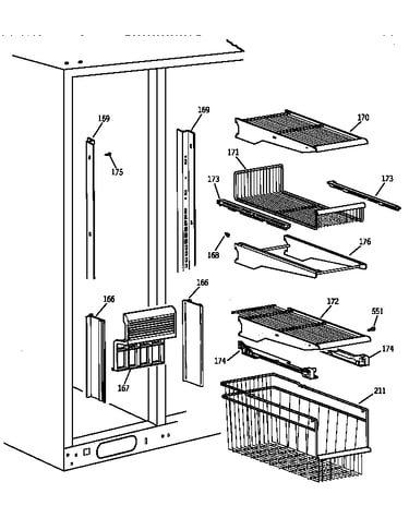 Freezer shelves