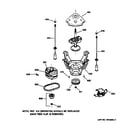 GE WBXR1060TAAA suspension, pump & drive components diagram