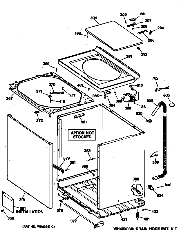 Cabinet, cover & front panel