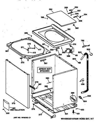 Cabinet, cover & front panel