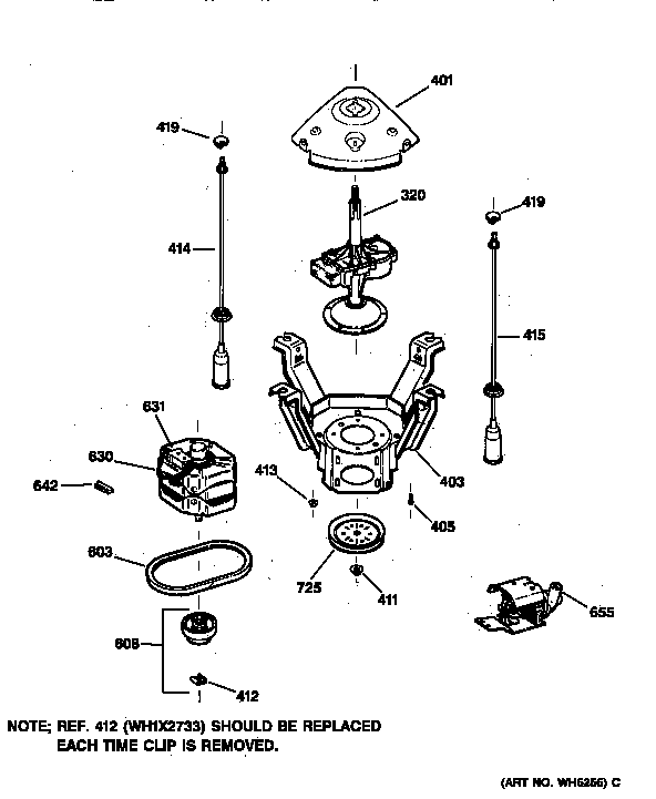 Suspension, pump & drive components