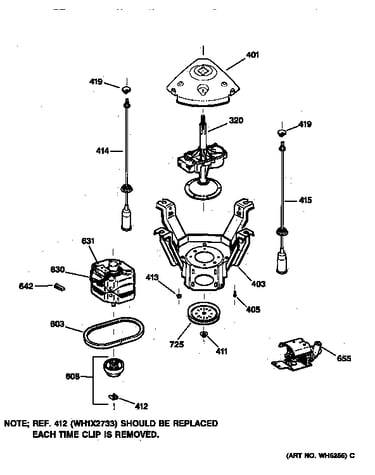 Suspension, pump & drive components