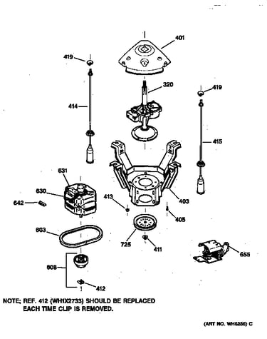 Suspension, pump & drive components