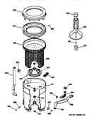Tub, basket & agitator
