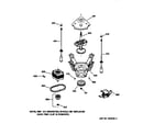 GE WCCB2050TAAC suspension, pump & drive components diagram