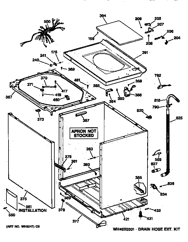 Cabinet, cover & front panel