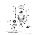 GE WCCB2050TAWC suspension, pump & drive components diagram