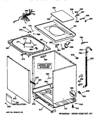 Cabinet, cover & front panel