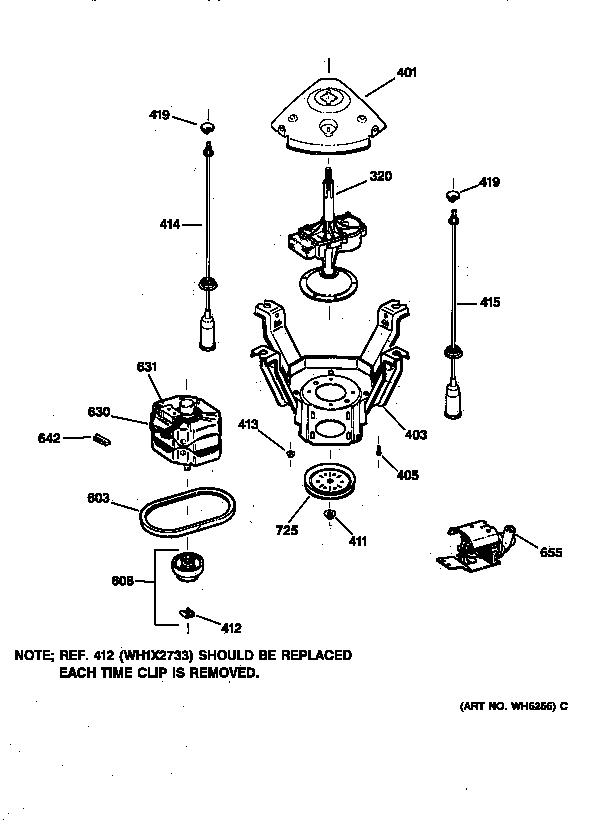 Suspension, pump & drive components