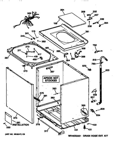 Cabinet, cover & front panel