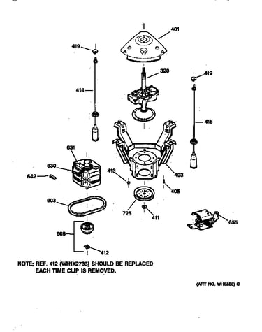 Suspension, pump & drive components
